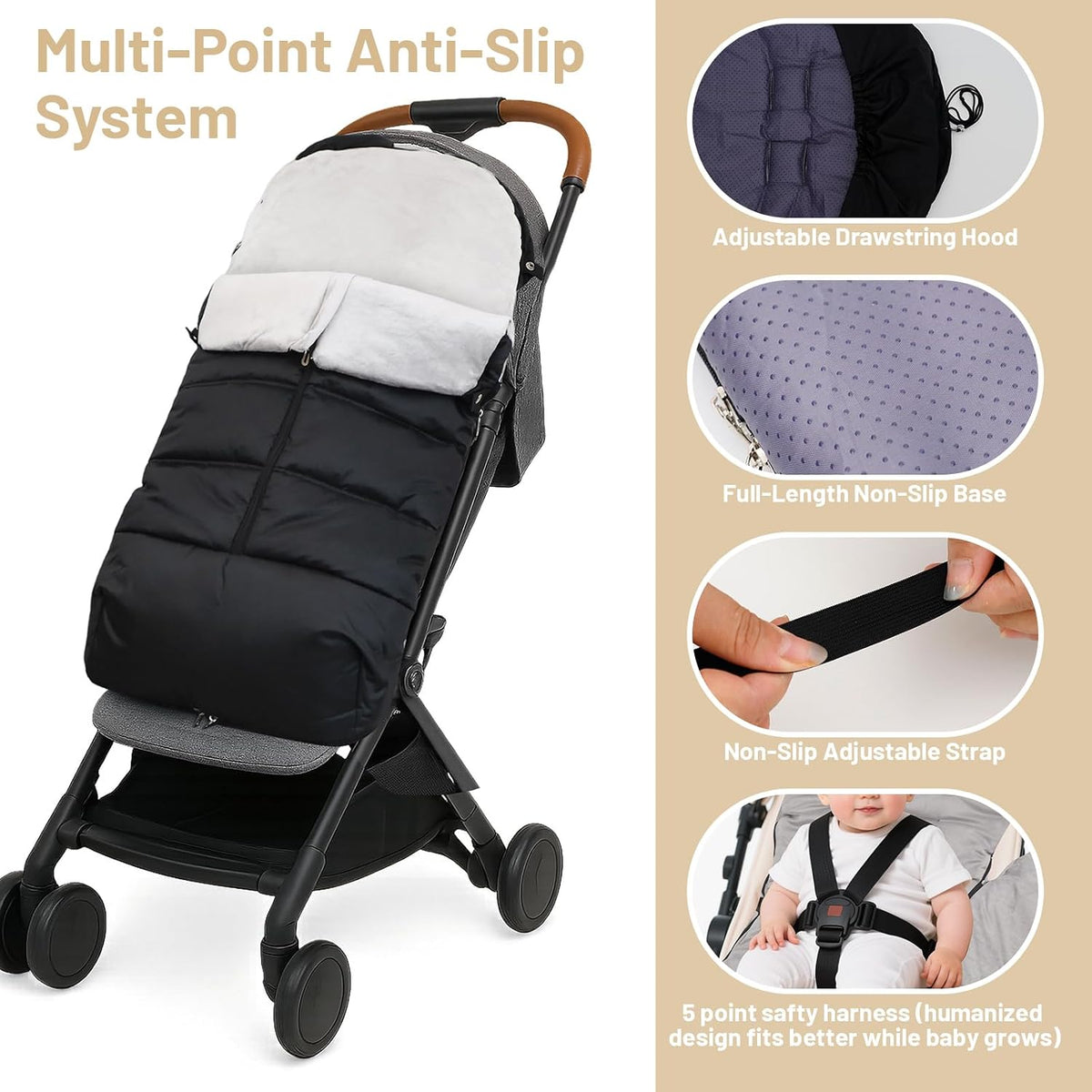 Stroller Footmuff, Bunting Bag for Babies
