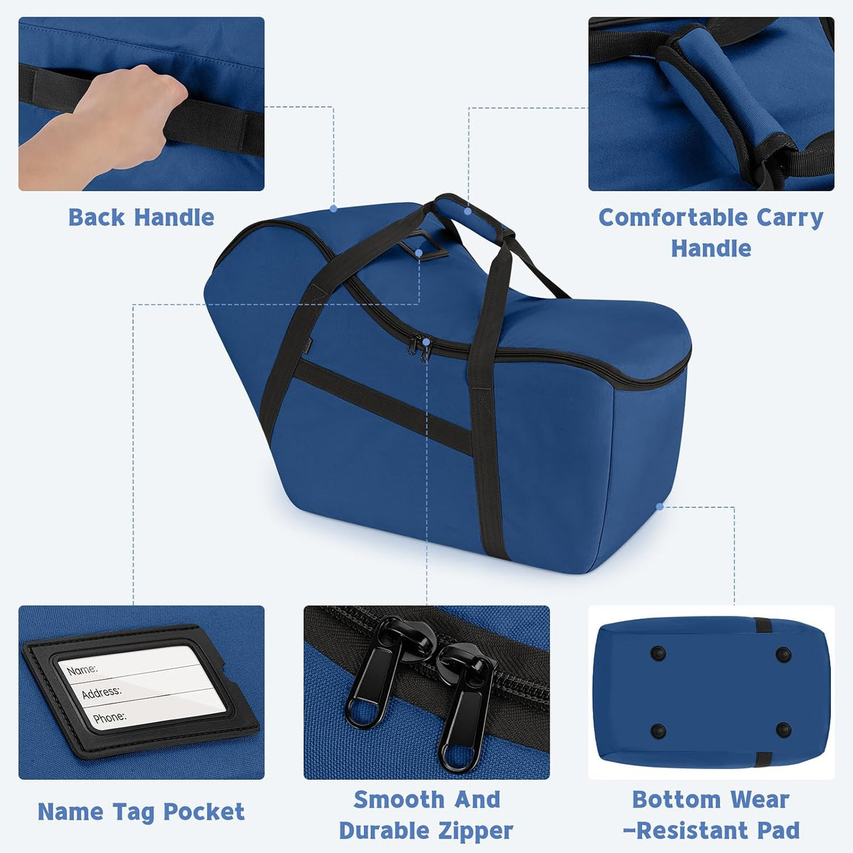 Padded Car Seat Bag Compatible with Most Nuna Pipa Car Seats