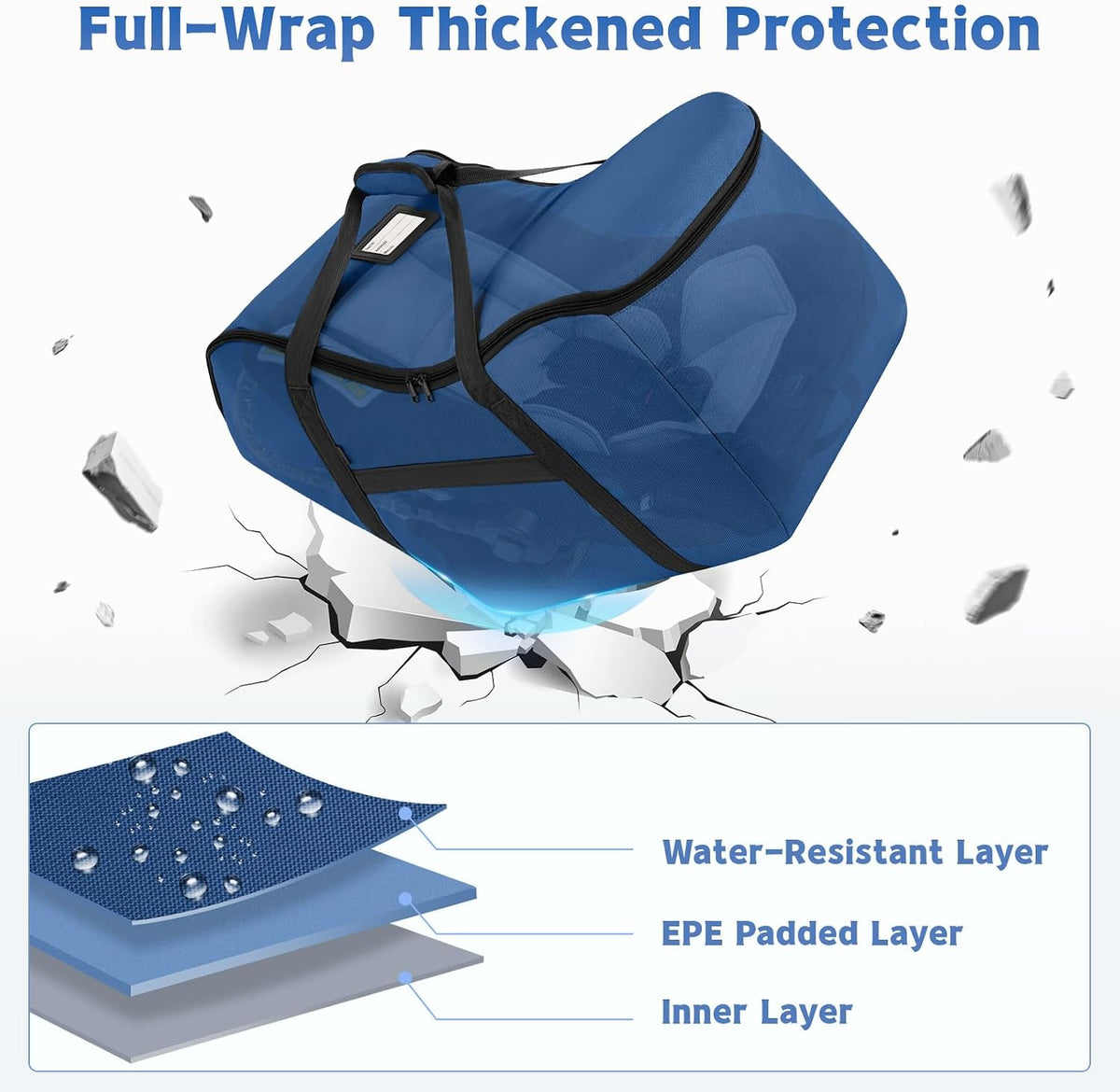 Padded Car Seat Bag Compatible with Most Nuna Pipa Car Seats