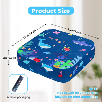 Toddler Booster Seat for Dining Table Kitchen Chair, 4" Kid Booster Cushion