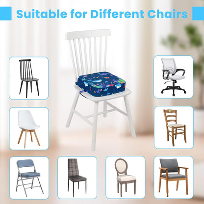 Toddler Booster Seat for Dining Table Kitchen Chair, 4" Kid Booster Cushion
