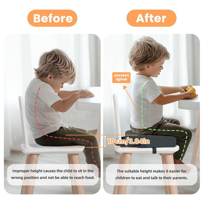 Toddler Booster Seat for Dining Table Kitchen Chair, 4" Kid Booster Cushion