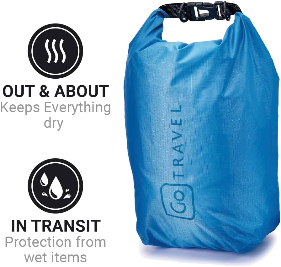 Wet or Dry Bag, Polyester Waterproof Bag, Blue, 5 Liters