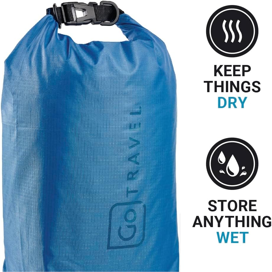 Wet or Dry Bag, Polyester Waterproof Bag, Blue, 5 Liters