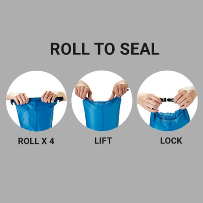 Wet or Dry Bag, Polyester Waterproof Bag, Blue, 5 Liters
