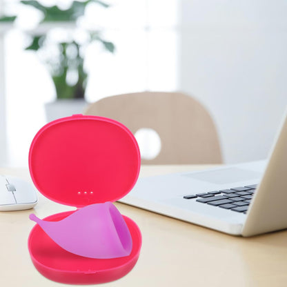 2pcs Carrier Silicone Box for Period Disc Bloody Organizer Storage