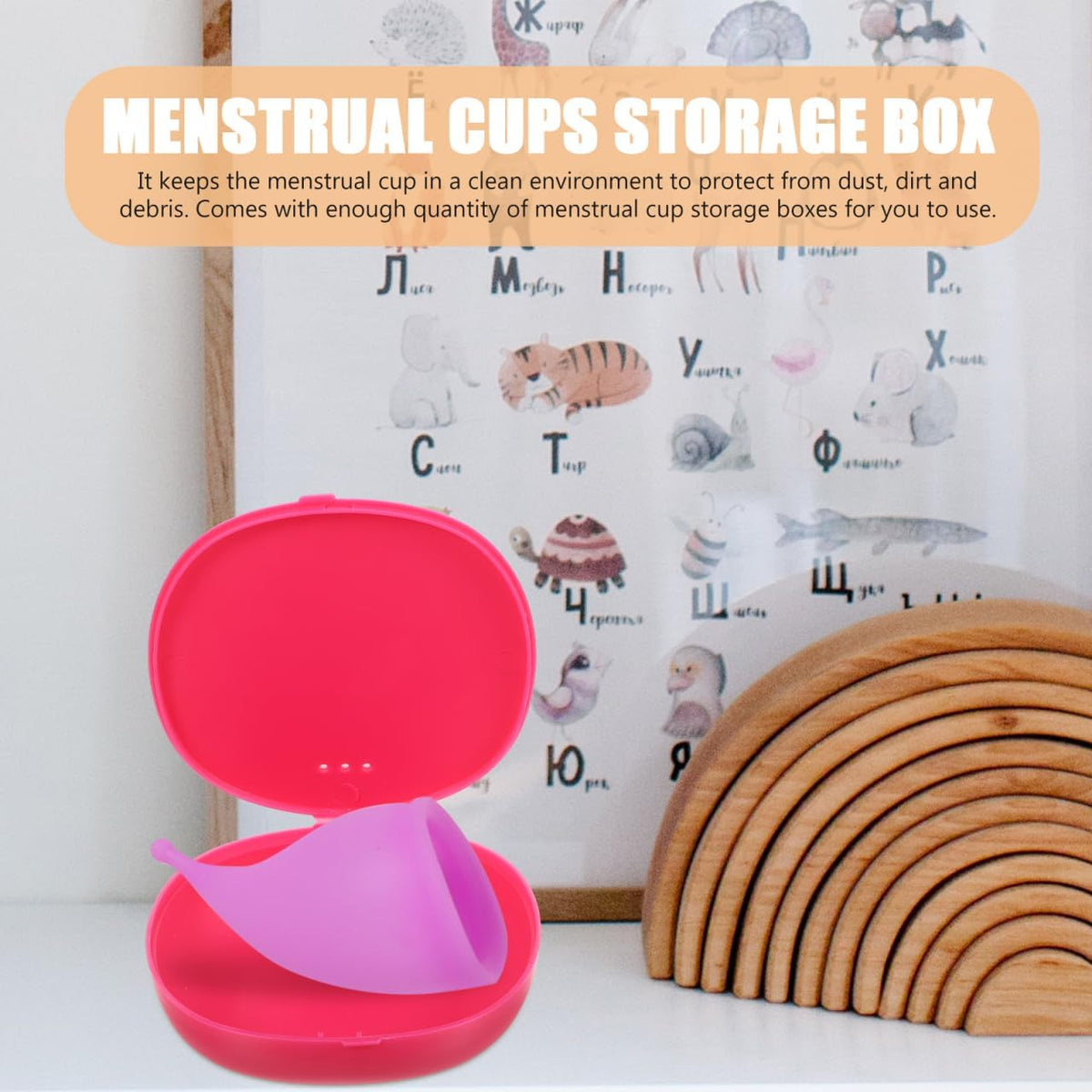 2pcs Carrier Silicone Box for Period Disc Bloody Organizer Storage