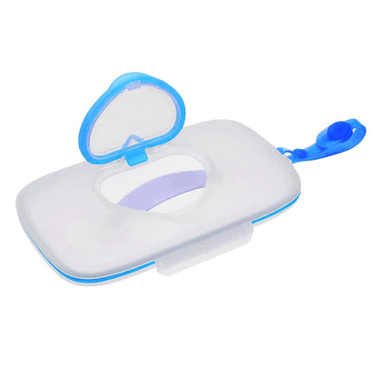 Wipes Dispenser Portable Wipes Container, Travel Wipes Case, Reusable Wipe Holder for Diaper Bag, Refillable Wipes Pouch for Outdoor Cars