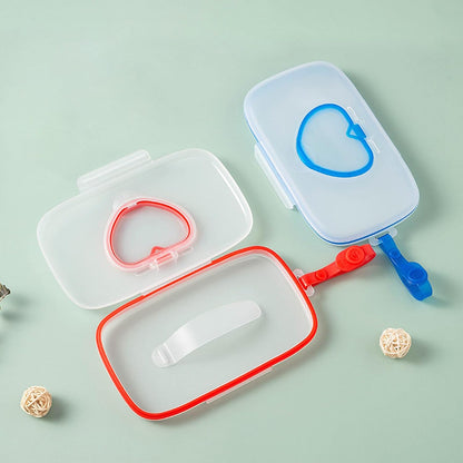 Wipes Dispenser Portable Wipes Container, Travel Wipes Case, Reusable Wipe Holder for Diaper Bag, Refillable Wipes Pouch for Outdoor Cars