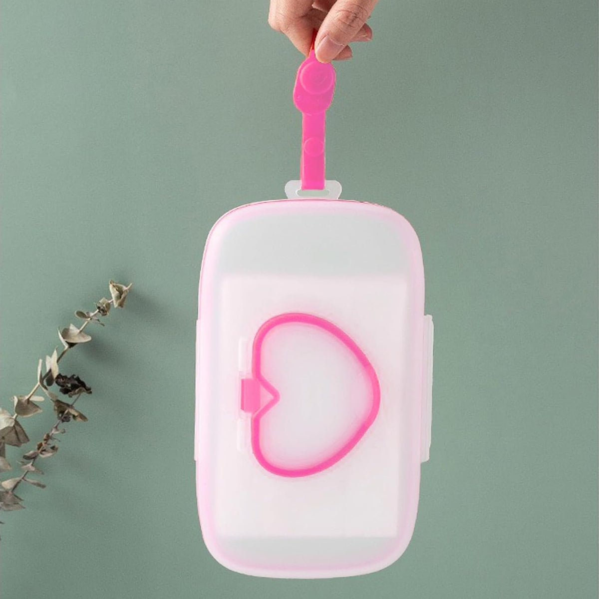 Wipes Dispenser Portable Wipes Container, Travel Wipes Case, Reusable Wipe Holder for Diaper Bag, Refillable Wipes Pouch for Outdoor Cars
