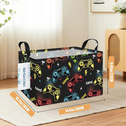 Rectangular Collapsible Boys Racecar Storage Basket Nursery Organizer - Colors B