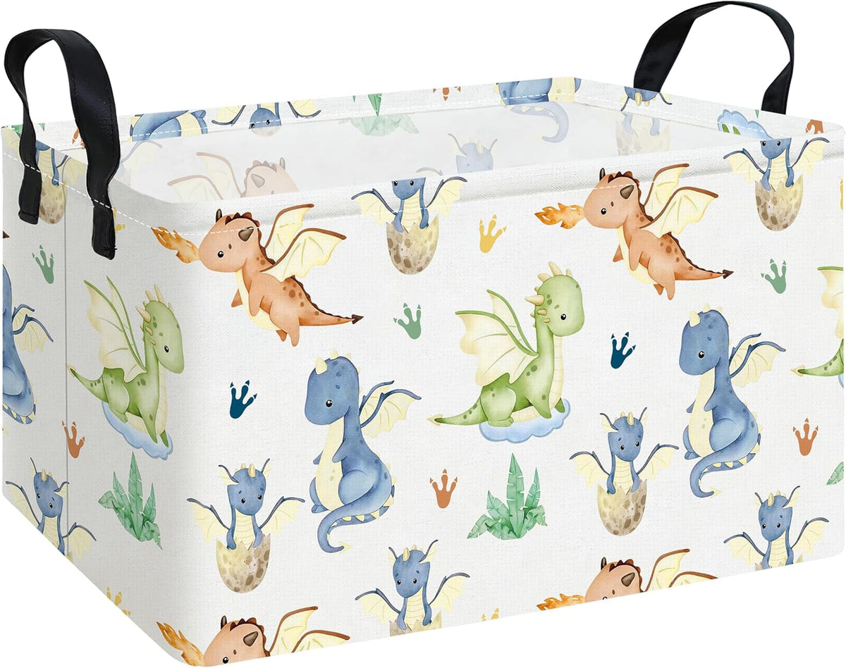Rectangular Collapsible Boys Racecar Storage Basket Nursery Organizer - Colors B