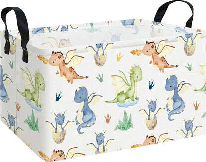 Rectangular Collapsible Boys Racecar Storage Basket Nursery Organizer - Colors B