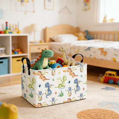 Rectangular Collapsible Boys Racecar Storage Basket Nursery Organizer - Colors B