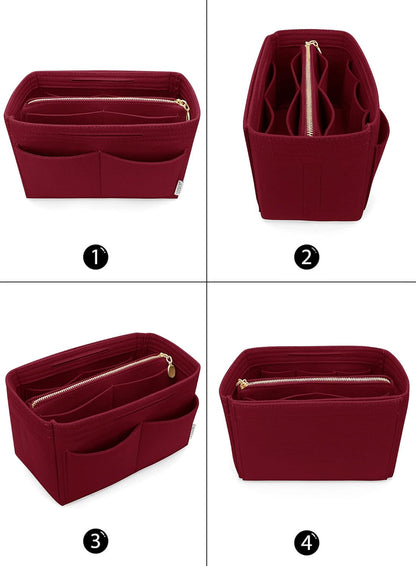 Felt Purse Organizer Insert, Tote Bag Shaper Dividers with 5 Sizes
