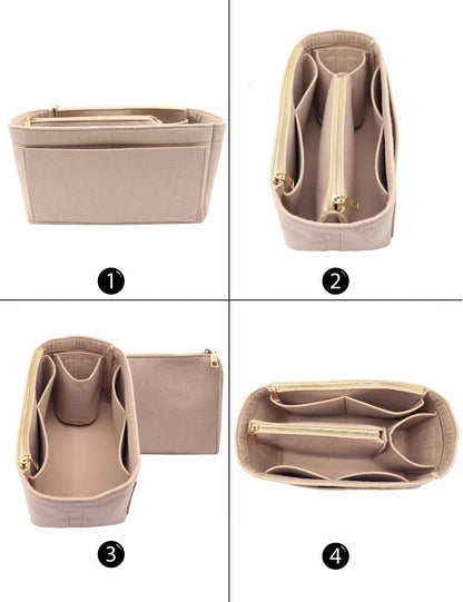 Felt Purse Organizer Insert, Tote Bag Shaper Dividers with 5 Sizes