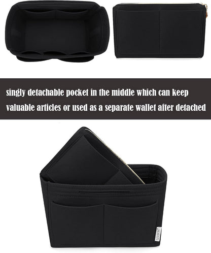 Felt Purse Organizer Insert, Tote Bag Shaper Dividers with 5 Sizes