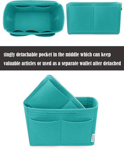 Felt Purse Organizer Insert, Tote Bag Shaper Dividers with 5 Sizes
