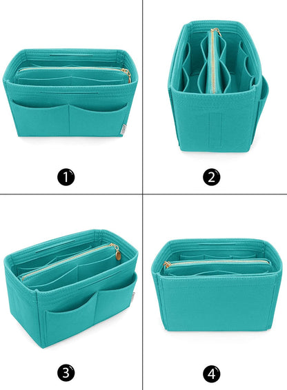 Felt Purse Organizer Insert, Tote Bag Shaper Dividers with 5 Sizes