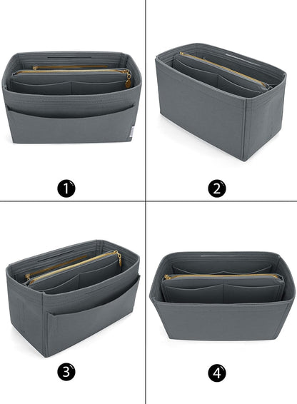 Felt Purse Organizer Insert, Tote Bag Shaper Dividers with 5 Sizes