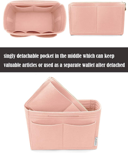 Felt Purse Organizer Insert, Tote Bag Shaper Dividers with 5 Sizes