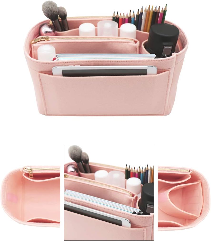Felt Purse Organizer Insert, Tote Bag Shaper Dividers with 5 Sizes