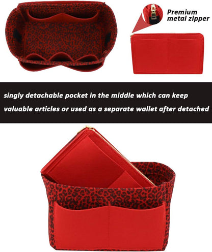 Felt Purse Organizer Insert, Tote Bag Shaper Dividers with 5 Sizes