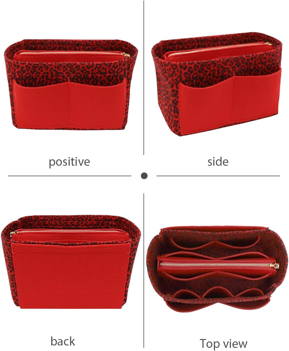 Felt Purse Organizer Insert, Tote Bag Shaper Dividers with 5 Sizes