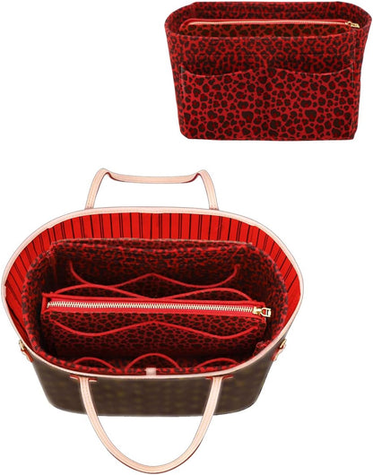 Felt Purse Organizer Insert, Tote Bag Shaper Dividers with 5 Sizes