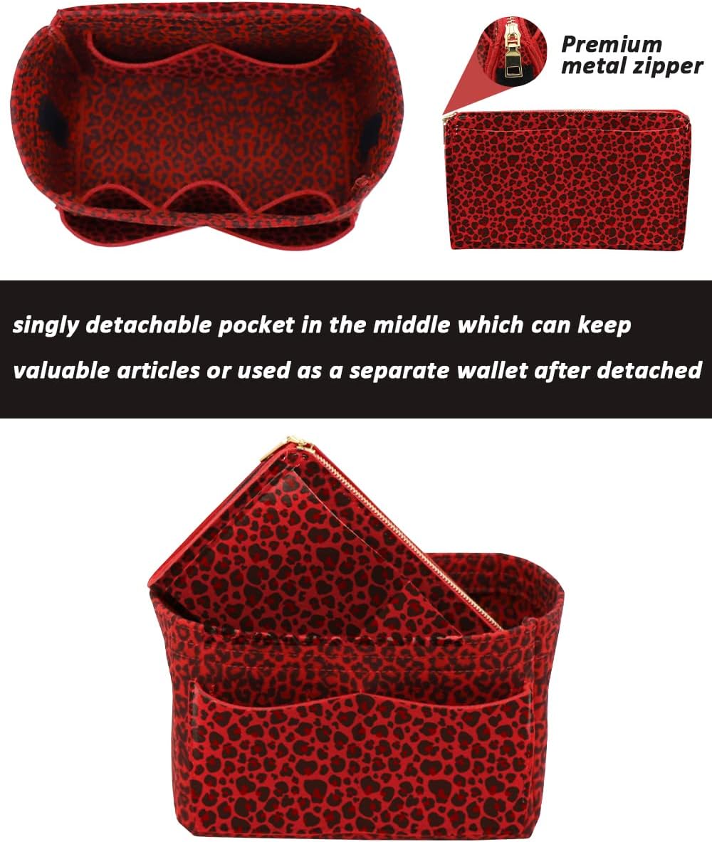 Felt Purse Organizer Insert, Tote Bag Shaper Dividers with 5 Sizes