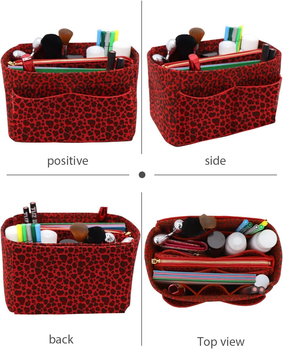 Felt Purse Organizer Insert, Tote Bag Shaper Dividers with 5 Sizes