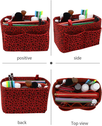 Felt Purse Organizer Insert, Tote Bag Shaper Dividers with 5 Sizes