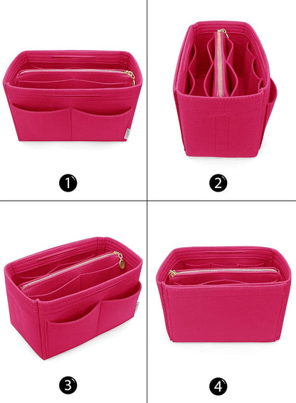 Felt Purse Organizer Insert, Tote Bag Shaper Dividers with 5 Sizes