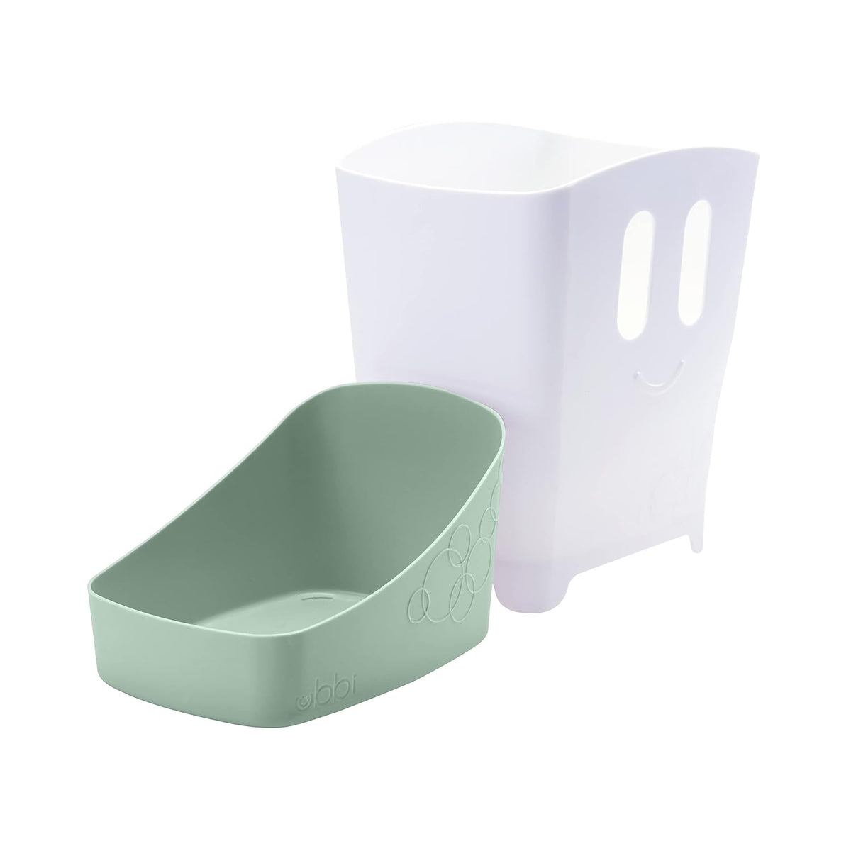 Freestanding Bath Toy Organizer Bath Caddy with Removable Drying Rack Bin and Scoop for Toddlers and Baby, Gray