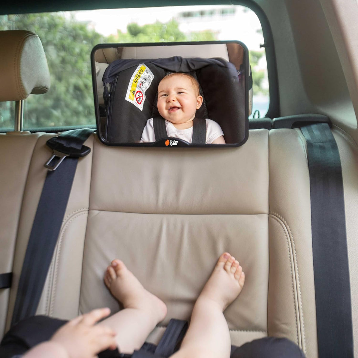 Baby Car Mirror – Shatterproof Backseat Accessory for Rear Facing Infant, Clear Wide View Design for Safe Travel Monitoring