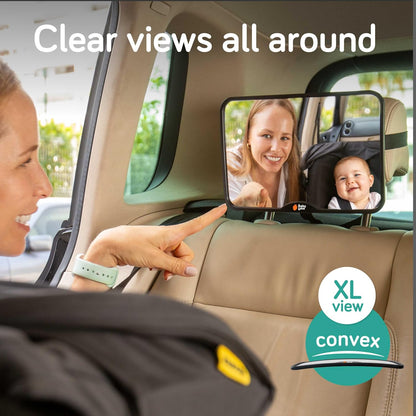 Baby Car Mirror – Shatterproof Backseat Accessory for Rear Facing Infant, Clear Wide View Design for Safe Travel Monitoring