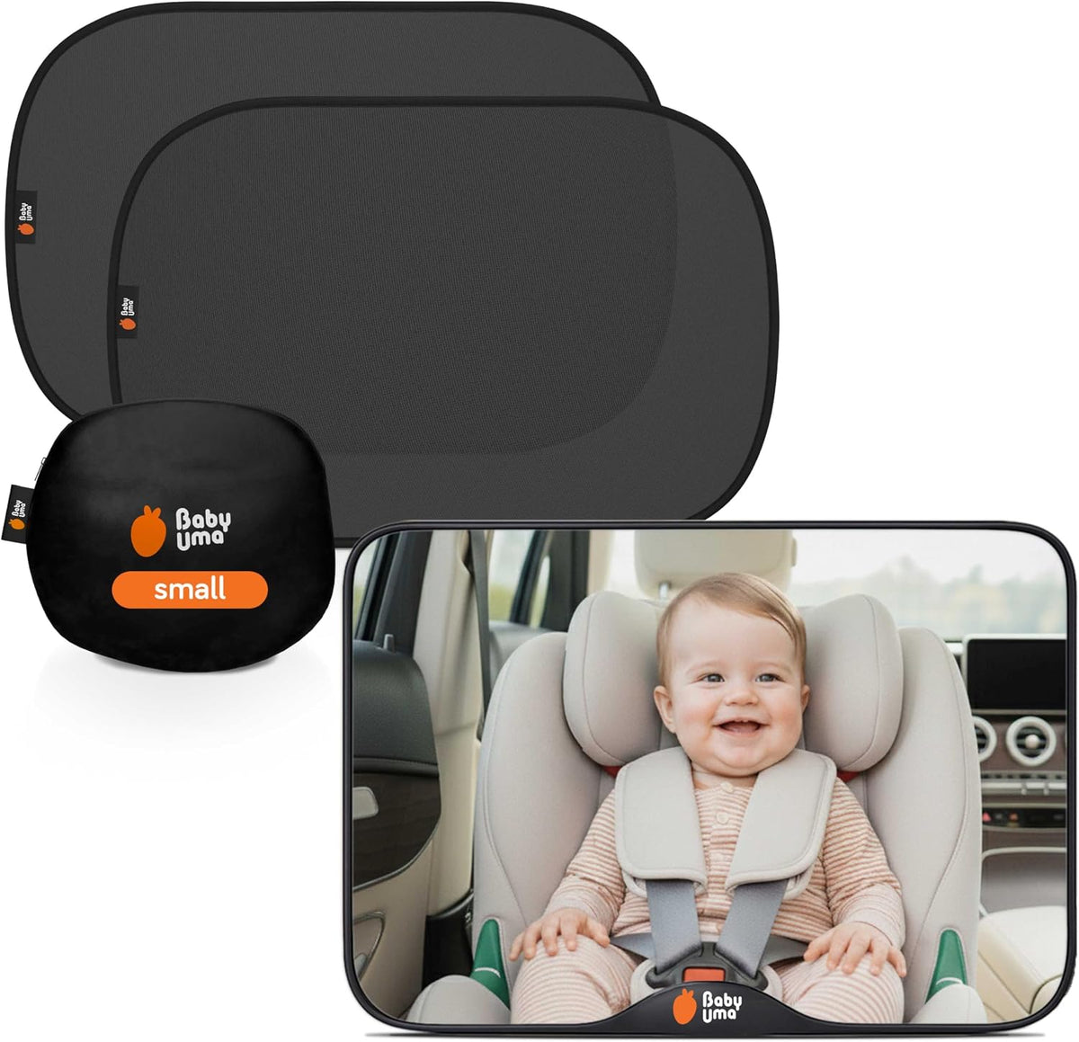 Baby Car Mirror – Shatterproof Backseat Accessory for Rear Facing Infant, Clear Wide View Design for Safe Travel Monitoring