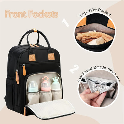 18 Pockets Large Diaper Bag Backpack, XL