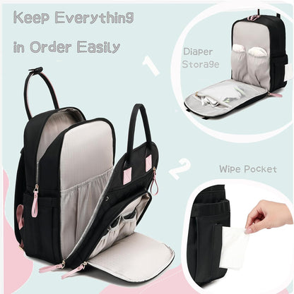 18 Pockets Large Diaper Bag Backpack, XL