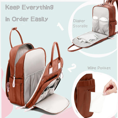 18 Pockets Large Diaper Bag Backpack, XL