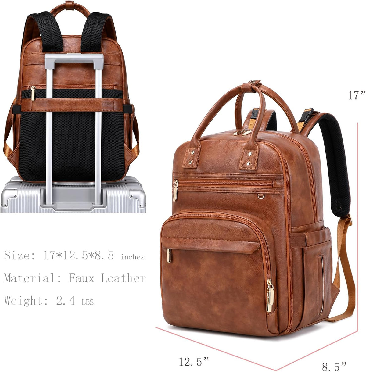18 Pockets Large Diaper Bag Backpack, XL