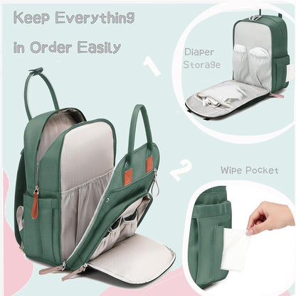 18 Pockets Large Diaper Bag Backpack, XL