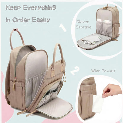 18 Pockets Large Diaper Bag Backpack, XL