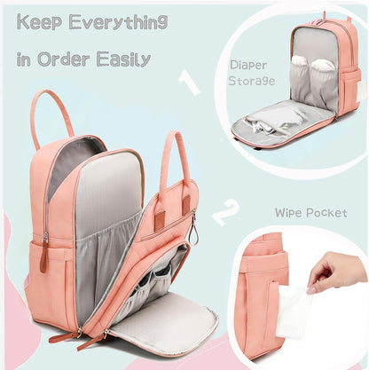 18 Pockets Large Diaper Bag Backpack, XL