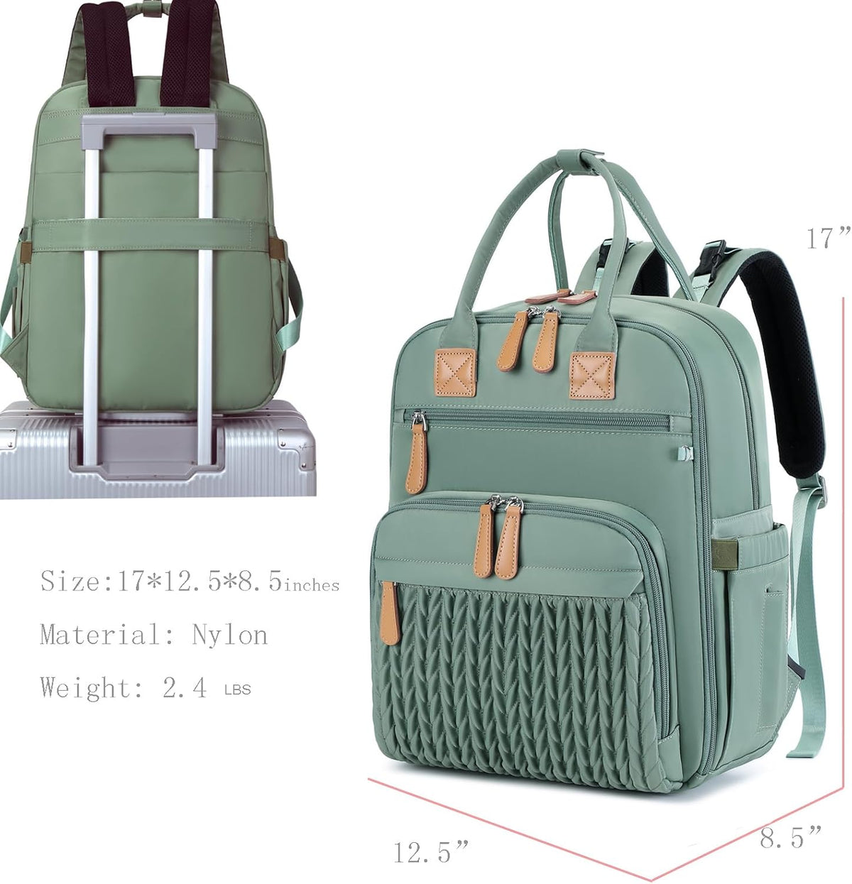 18 Pockets Large Diaper Bag Backpack, XL