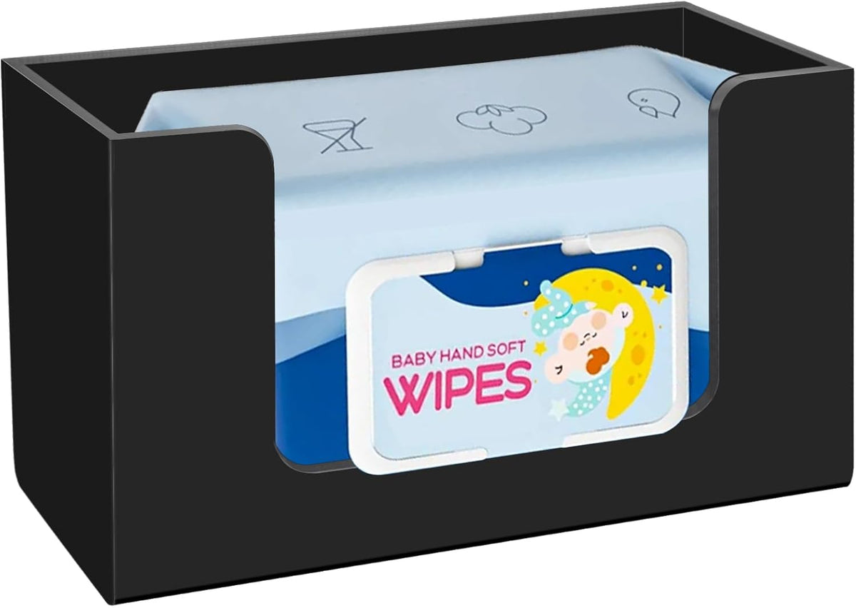Wipe Holder Wall Mount Dispenser for Bathroom Tissue Box Acrylic Clear