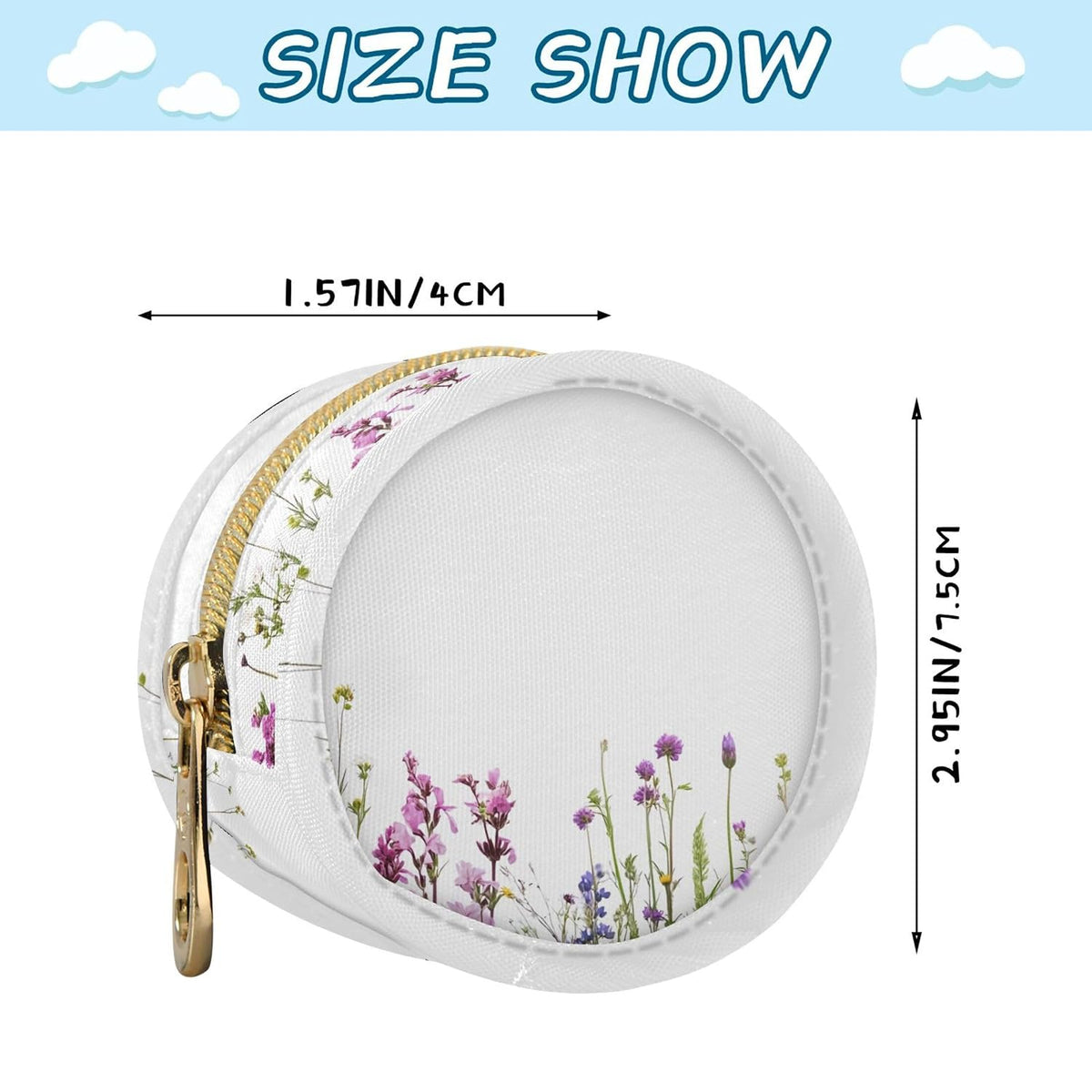 Photo of Wildflowers Baby Pacifier Holder Case, Dustproof Portable Storage Box for Diaper Bag Purse, Pacifier Storage Container for Boys & Girls
