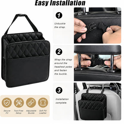 Car Organizer Back Seat with Storage Pocket, Car Seat Organizer Backseat
