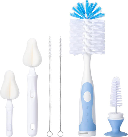 Upright Baby Bottle Brush Set, Concealed Detail Cleaner, Wash Tool, Pink