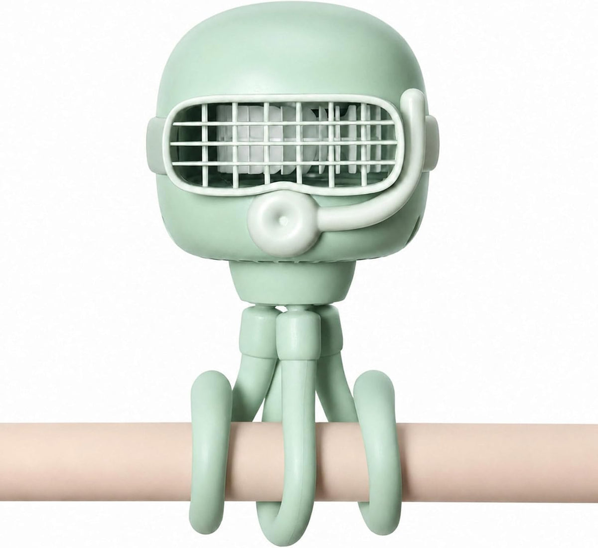 Portable Baby Stroller Fan, 120° Auto Oscillation for Gentle Airflow